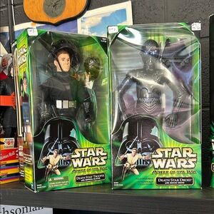 Star Wars Death Star Trooper and Death Star Droid Figures - Black and Silver